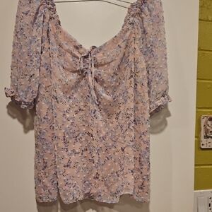 Floral Pink Women's Top
